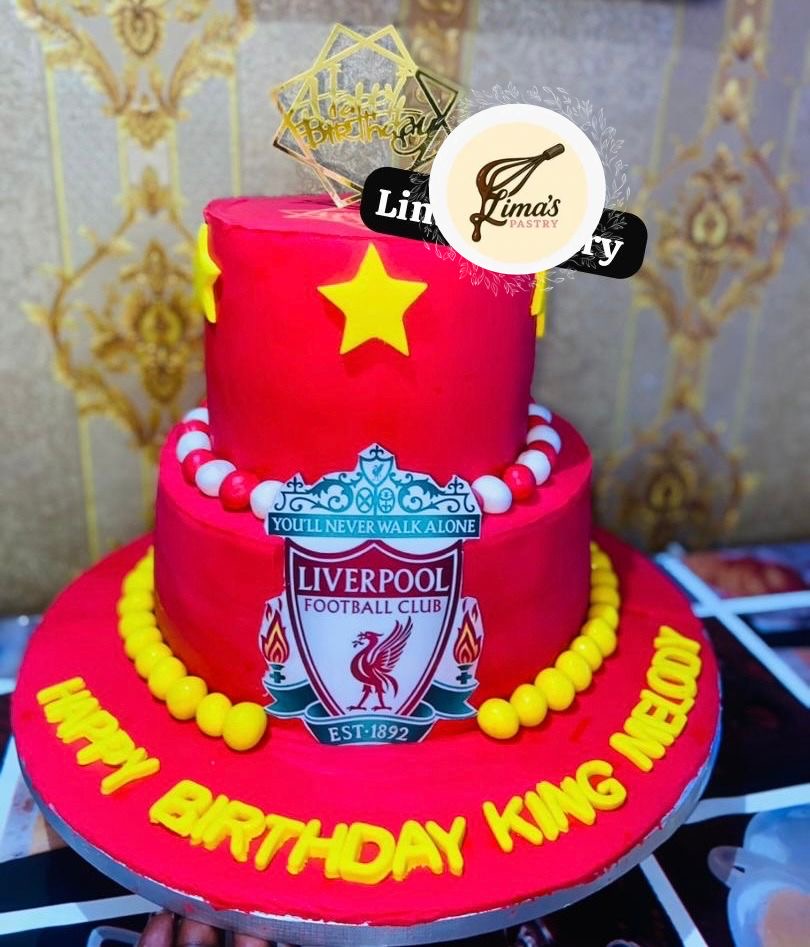 Liverpool Fc Theme Birthday Cake 